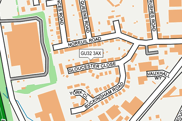 GU32 3AX map - OS OpenMap – Local (Ordnance Survey)