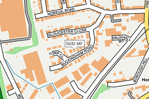 GU32 3AY map - OS OpenMap – Local (Ordnance Survey)