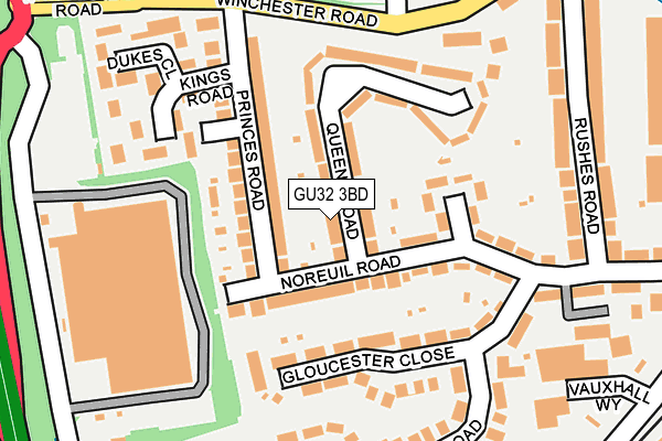 GU32 3BD map - OS OpenMap – Local (Ordnance Survey)