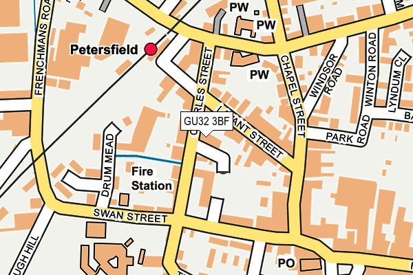 GU32 3BF map - OS OpenMap – Local (Ordnance Survey)
