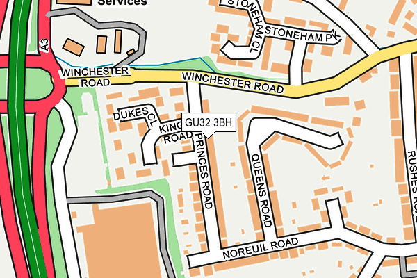 GU32 3BH map - OS OpenMap – Local (Ordnance Survey)