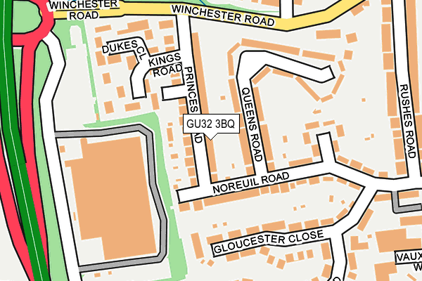 GU32 3BQ map - OS OpenMap – Local (Ordnance Survey)