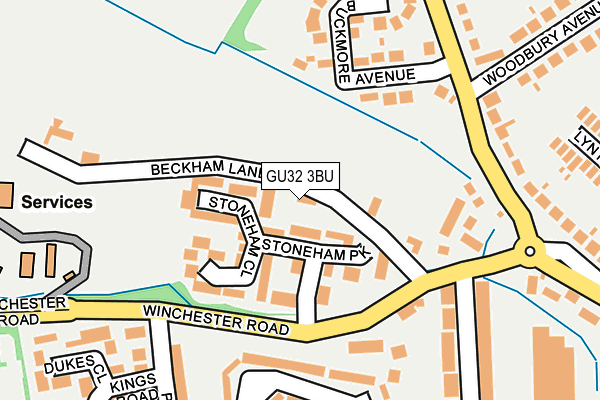 Map of THE COWSHED LTD at local scale