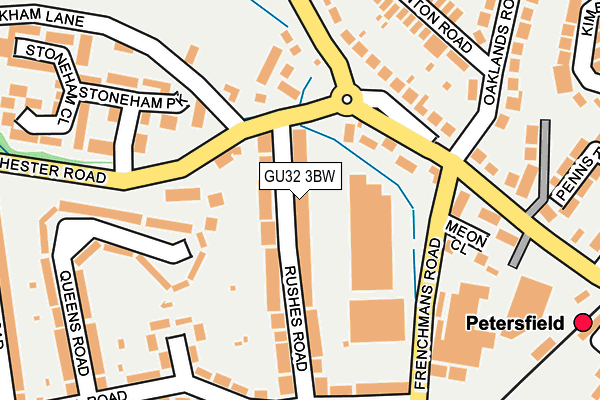 GU32 3BW map - OS OpenMap – Local (Ordnance Survey)