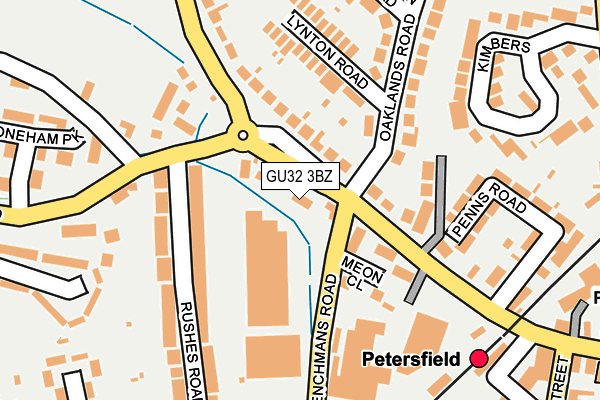 GU32 3BZ map - OS OpenMap – Local (Ordnance Survey)