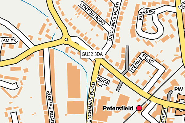 GU32 3DA map - OS OpenMap – Local (Ordnance Survey)