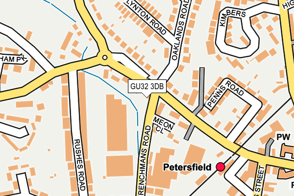 GU32 3DB map - OS OpenMap – Local (Ordnance Survey)