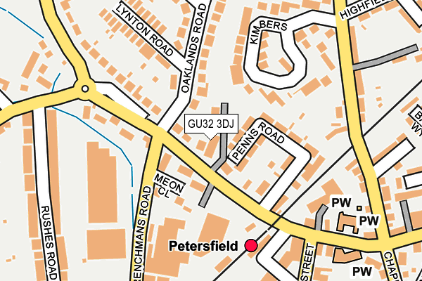 GU32 3DJ map - OS OpenMap – Local (Ordnance Survey)