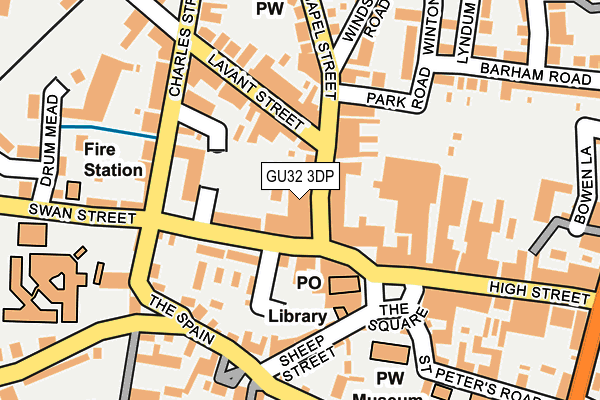 GU32 3DP map - OS OpenMap – Local (Ordnance Survey)