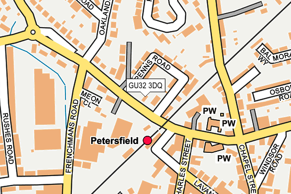 GU32 3DQ map - OS OpenMap – Local (Ordnance Survey)