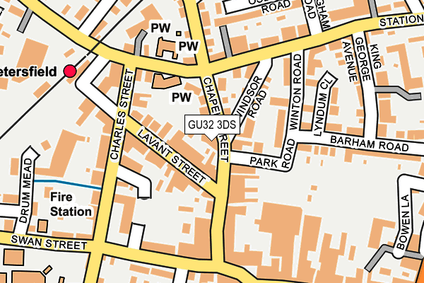 GU32 3DS map - OS OpenMap – Local (Ordnance Survey)