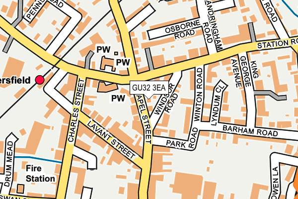 GU32 3EA map - OS OpenMap – Local (Ordnance Survey)
