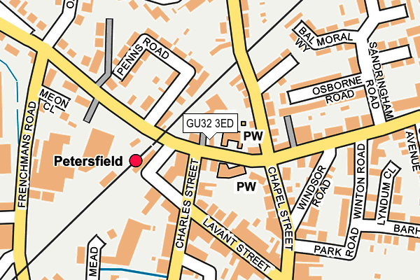 GU32 3ED map - OS OpenMap – Local (Ordnance Survey)