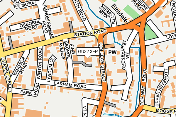 GU32 3EP map - OS OpenMap – Local (Ordnance Survey)