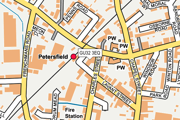 GU32 3EQ map - OS OpenMap – Local (Ordnance Survey)