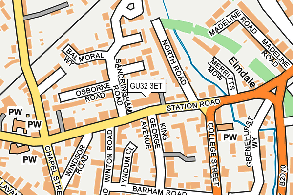 GU32 3ET map - OS OpenMap – Local (Ordnance Survey)