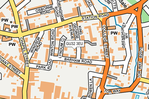 GU32 3EU map - OS OpenMap – Local (Ordnance Survey)