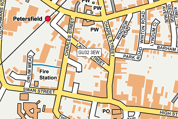 Map of THE TILE STORE (PETERSFIELD) LIMITED at local scale