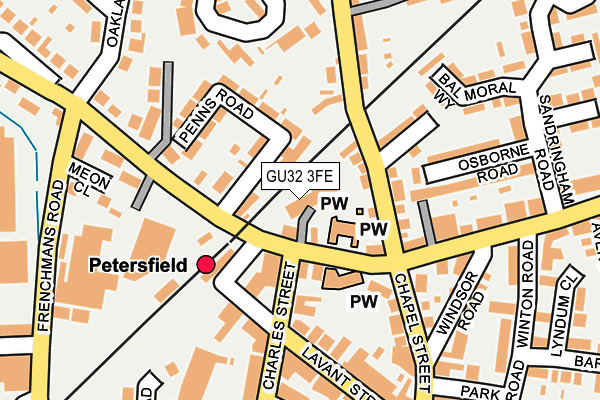 GU32 3FE map - OS OpenMap – Local (Ordnance Survey)