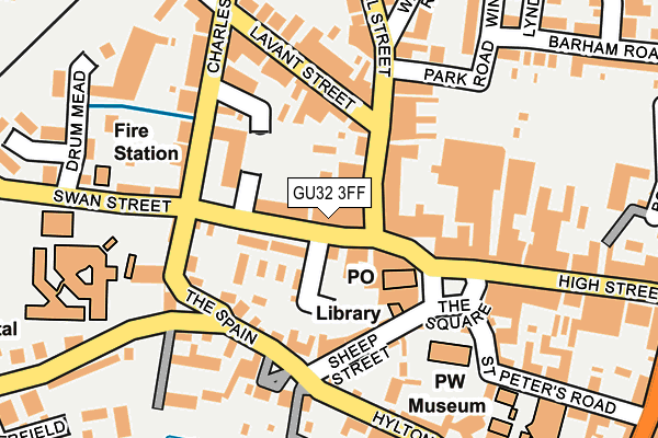 GU32 3FF map - OS OpenMap – Local (Ordnance Survey)