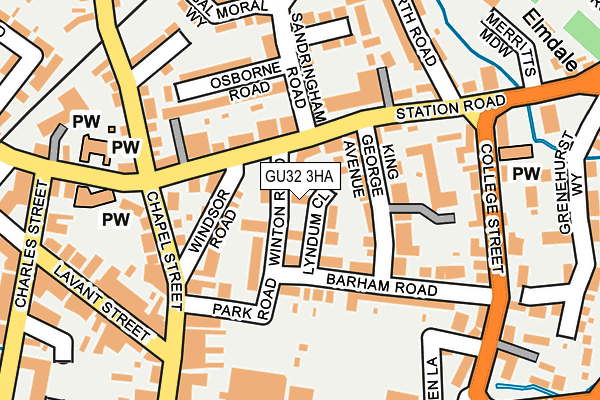 GU32 3HA map - OS OpenMap – Local (Ordnance Survey)