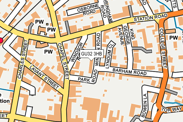 GU32 3HB map - OS OpenMap – Local (Ordnance Survey)