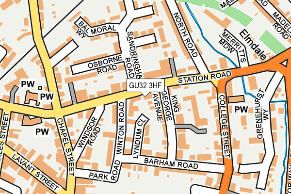 GU32 3HF map - OS OpenMap – Local (Ordnance Survey)