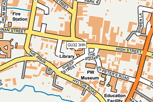 GU32 3HH map - OS OpenMap – Local (Ordnance Survey)