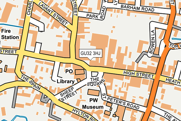 GU32 3HJ map - OS OpenMap – Local (Ordnance Survey)