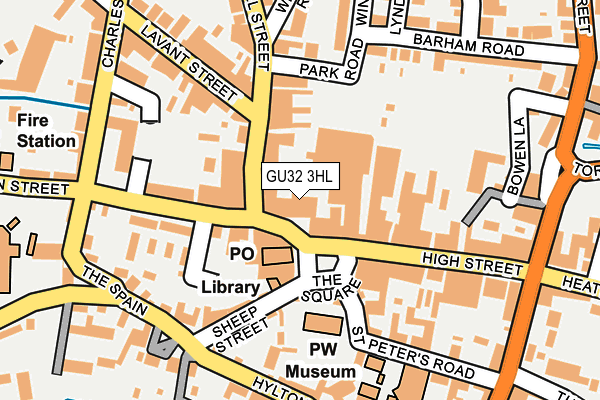 GU32 3HL map - OS OpenMap – Local (Ordnance Survey)