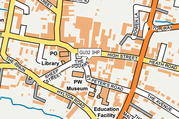 GU32 3HP map - OS OpenMap – Local (Ordnance Survey)