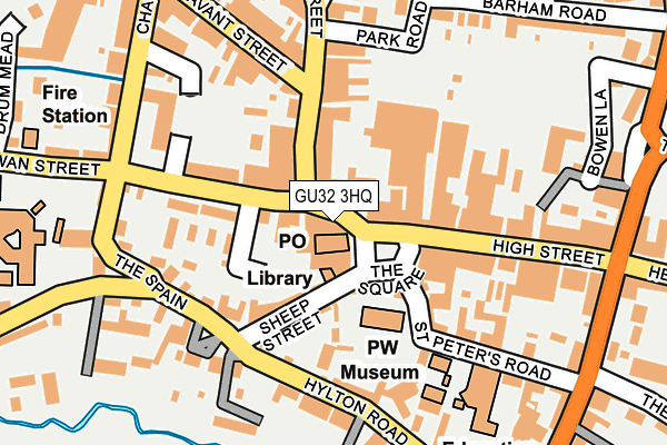 GU32 3HQ map - OS OpenMap – Local (Ordnance Survey)