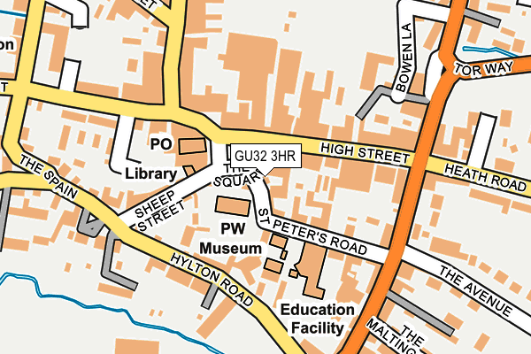 GU32 3HR map - OS OpenMap – Local (Ordnance Survey)