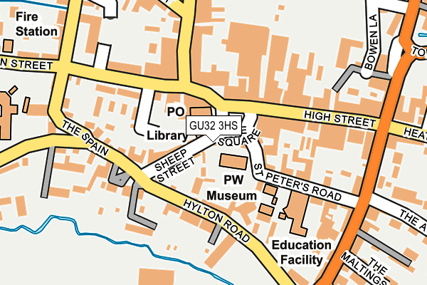 GU32 3HS map - OS OpenMap – Local (Ordnance Survey)