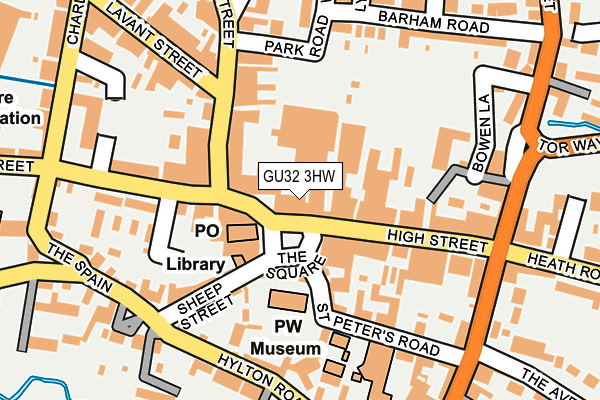 GU32 3HW map - OS OpenMap – Local (Ordnance Survey)