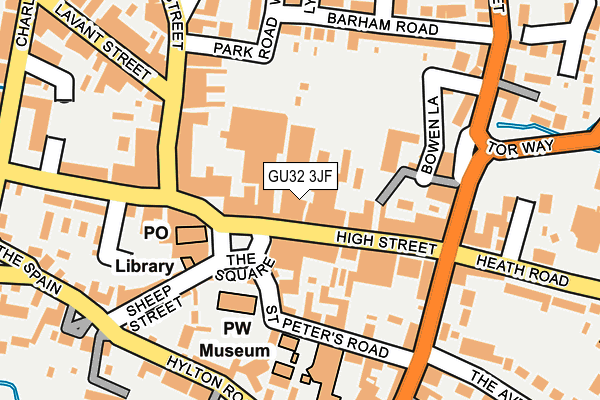 GU32 3JF map - OS OpenMap – Local (Ordnance Survey)