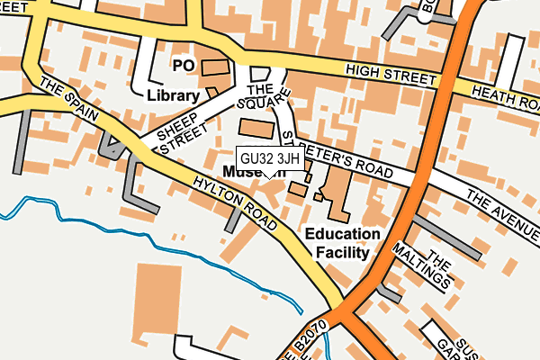 GU32 3JH map - OS OpenMap – Local (Ordnance Survey)