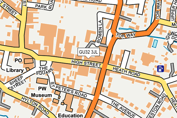 GU32 3JL map - OS OpenMap – Local (Ordnance Survey)
