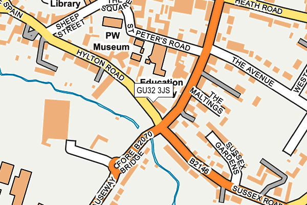 GU32 3JS map - OS OpenMap – Local (Ordnance Survey)