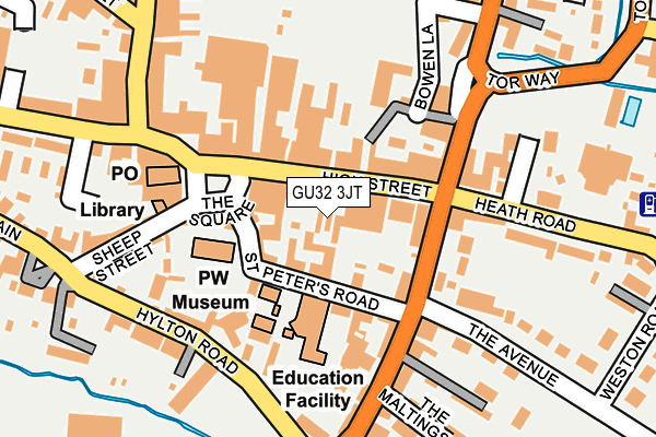 GU32 3JT map - OS OpenMap – Local (Ordnance Survey)