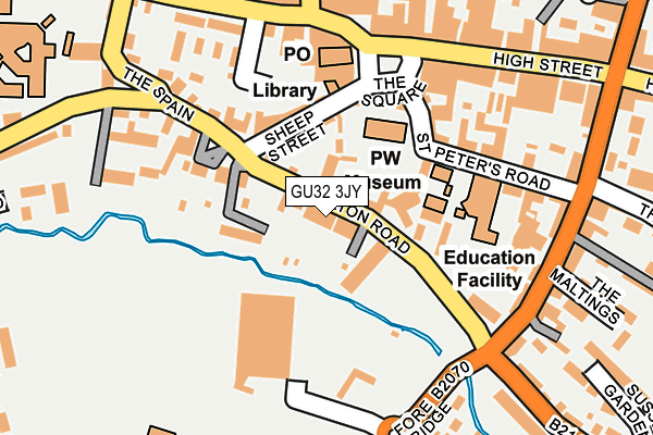 GU32 3JY map - OS OpenMap – Local (Ordnance Survey)