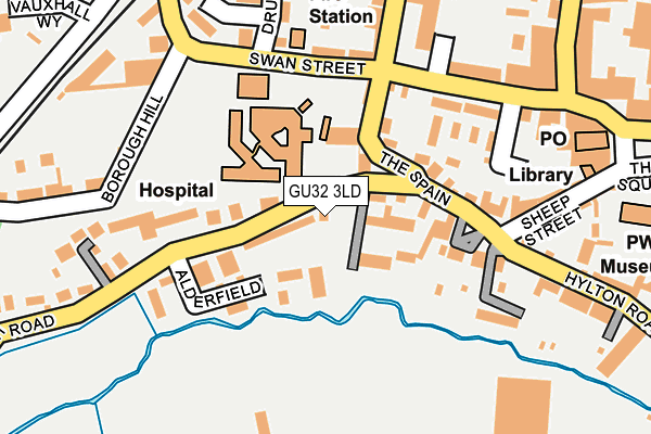GU32 3LD map - OS OpenMap – Local (Ordnance Survey)