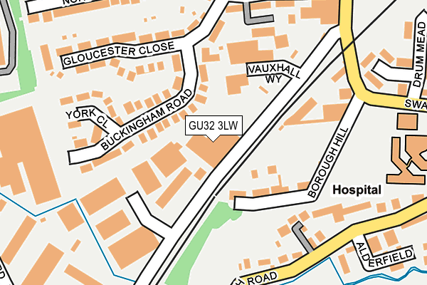 GU32 3LW map - OS OpenMap – Local (Ordnance Survey)