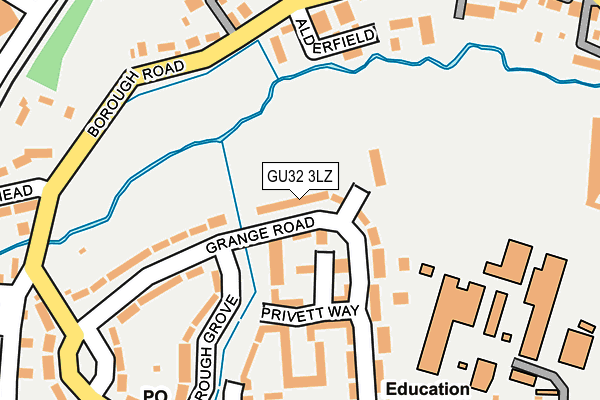 GU32 3LZ map - OS OpenMap – Local (Ordnance Survey)