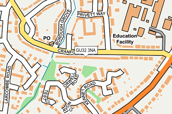 GU32 3NA map - OS OpenMap – Local (Ordnance Survey)