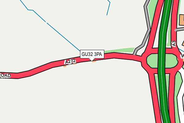 GU32 3PA map - OS OpenMap – Local (Ordnance Survey)