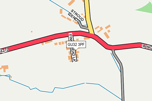 GU32 3PF map - OS OpenMap – Local (Ordnance Survey)
