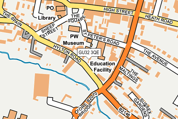 GU32 3QE map - OS OpenMap – Local (Ordnance Survey)