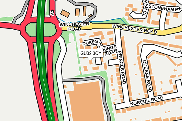 GU32 3QY map - OS OpenMap – Local (Ordnance Survey)