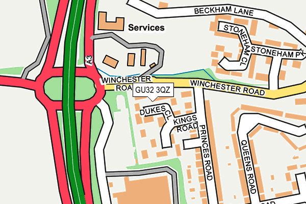 GU32 3QZ map - OS OpenMap – Local (Ordnance Survey)